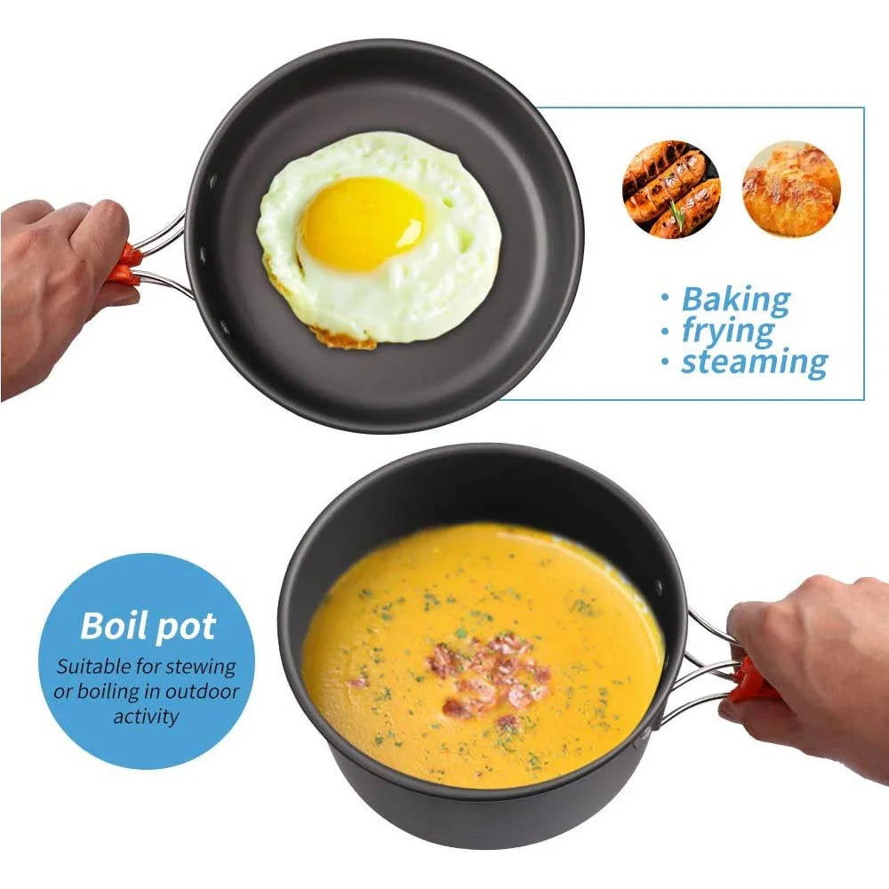 Camping Cookware Set (Non-stick)